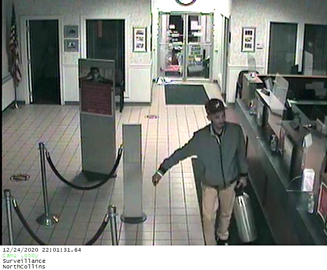 Man charged in North Collins bank burglary Christmas morning News